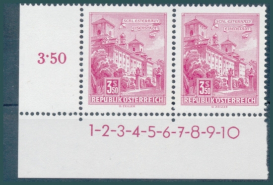 Briefmarke mit Symbolzahl(en)